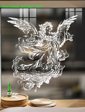 Decal dán kính nghệ thuật glass194