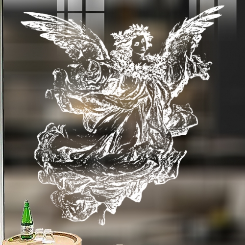 Decal dán kính nghệ thuật glass194