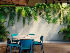 Giấy dán tường lá cây 3d n2026-159