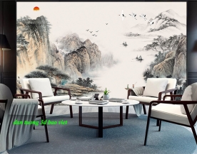 Giấy dán tường phòng khách ft166