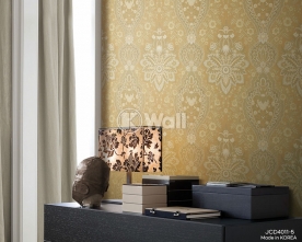 Giấy dán tường phòng khách màu vàng JCD4011-5