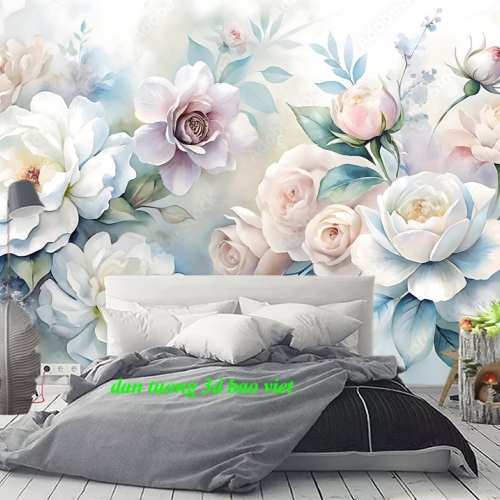 Giấy dán tường phòng ngủ 3d-157