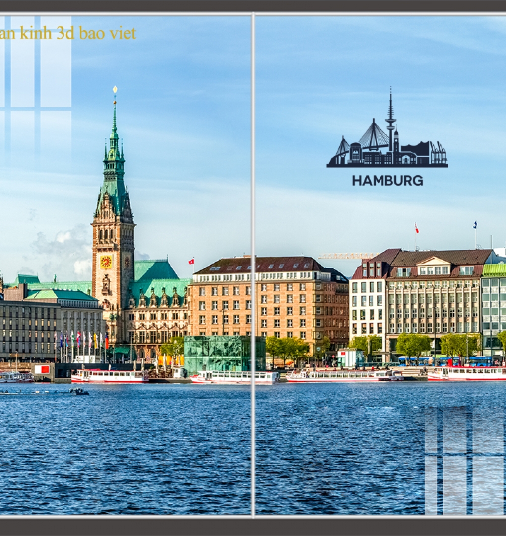 Tranh dán kính 3d 2 mặt kfm630