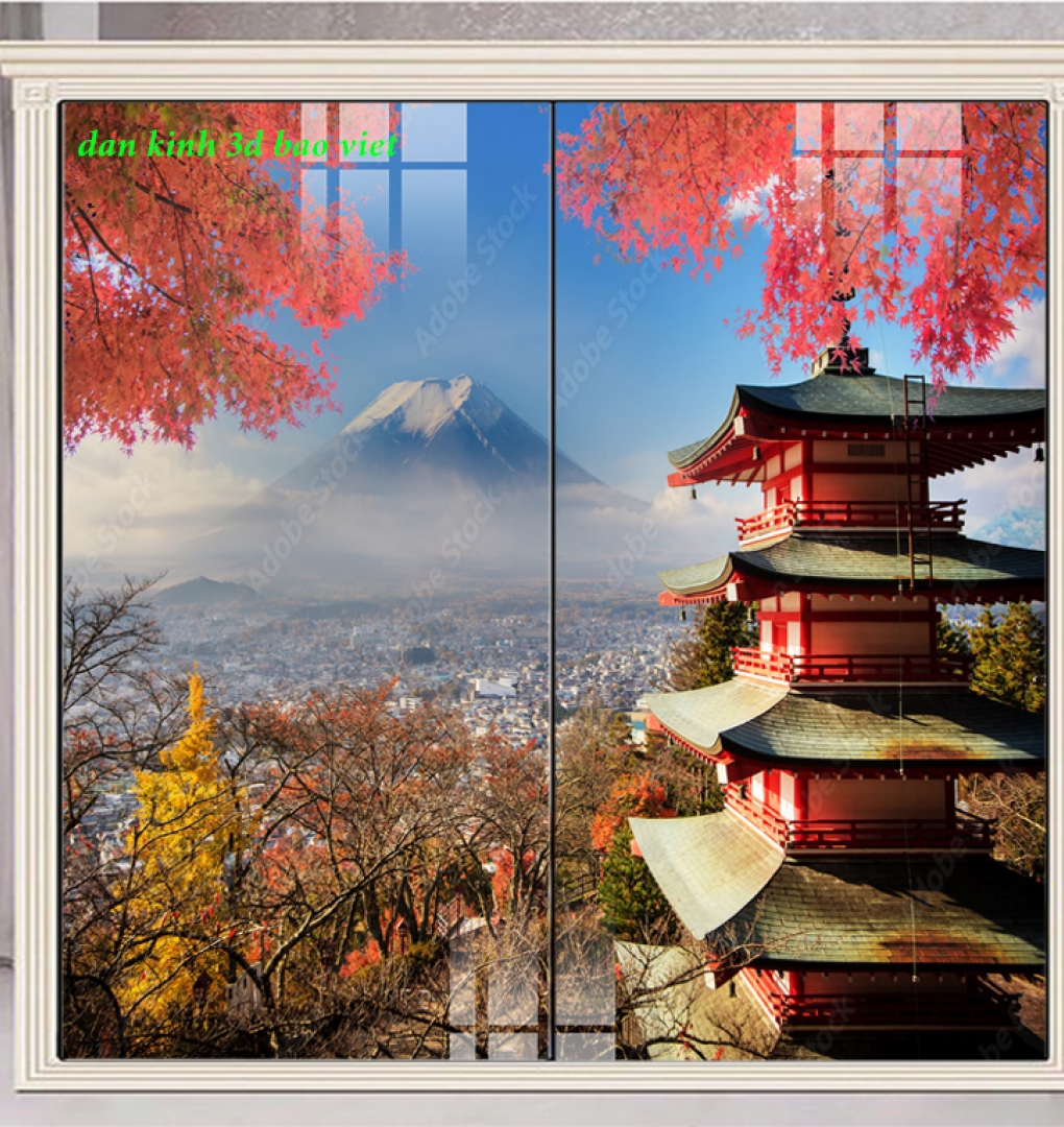 Tranh dán kính 3d 2 mặt n2026-120