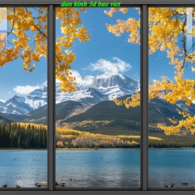 Tranh dán kính 3d 2 mặt phong cảnh k2026-155