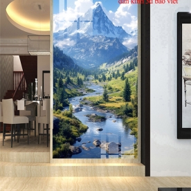 Tranh dán kính 3d 2 mặt phong cảnh n2026-134