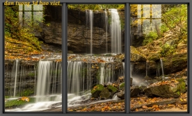 Tranh dán kính 3d 2 mặt phong cảnh n2026-141m