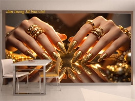 Tranh dán tường 3d nail spa n2026-139