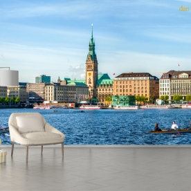 Tranh dán tường cảnh thành phố Châu âu fm630