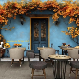 Tranh dán tường cho quán cafe 3d n2026-149