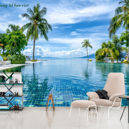 Tranh dán tường phong cảnh biển n2026-115