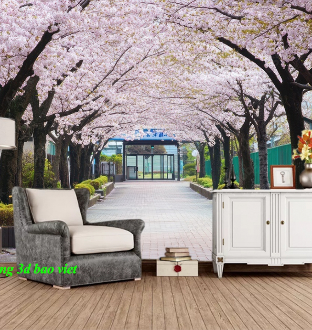 Tranh dán tường phong cảnh thiên nhiên 3d n2026-156