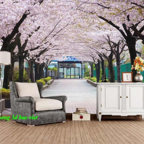 Tranh dán tường phong cảnh thiên nhiên 3d n2026-156