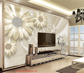 Wallpaper living room fl223