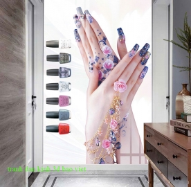 2 sided 3d glass stickers for nail salon k464