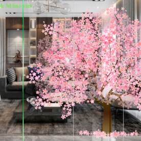 High quality transparent 3d glass decal sticker se095