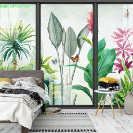 3d double-sided 3d glass wallpaper bedroom h366