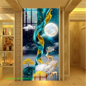 Beautiful 2 sided 3d glass stickers k473