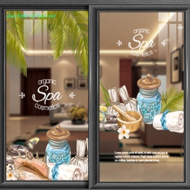 Decal dán kính 3d cao cấp trong suốt se127