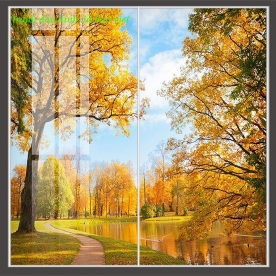 Tranh dán kính 3d 2 mặt phong cảnh n2003-115