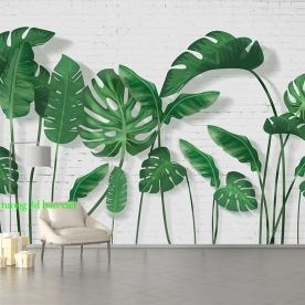 Giấy dán tường lá cây tr391