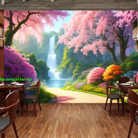 Tranh dán tường cho quán cafe n2004-250