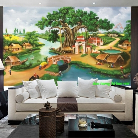 Tranh dán tường đồng quê n2004-234