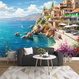 Tranh dán tường phong cảnh biển n2004-263