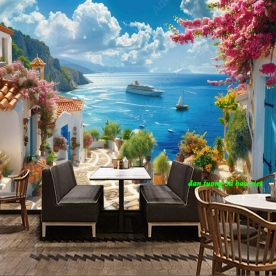 Tranh dán tường cho quán cafe n2005-232