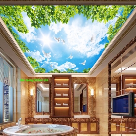 Tranh dán trần nhà 3d n2026-196
