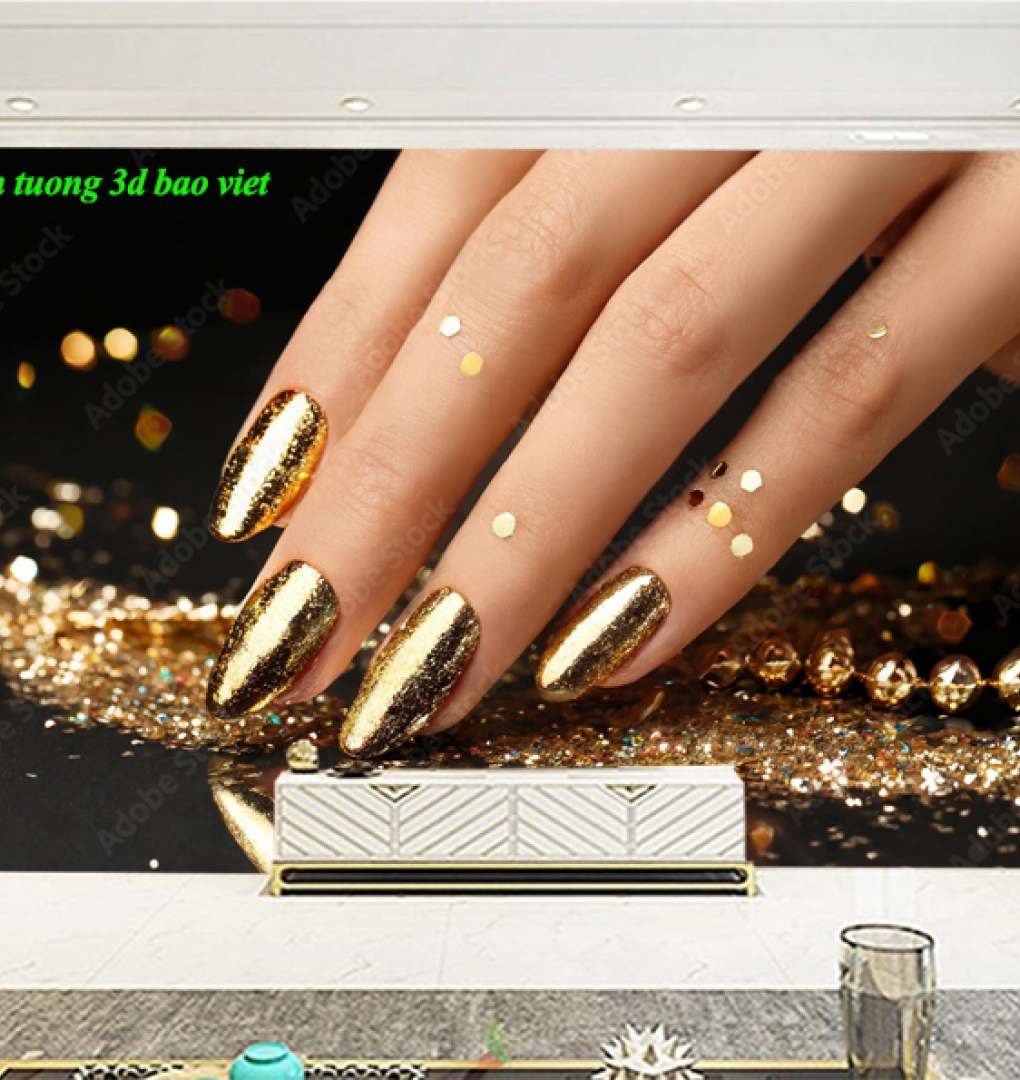 Tranh dán tường 3d nails spa n2026-181