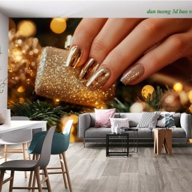 Tranh dán tường 3d tiệm nails spa n2026-165