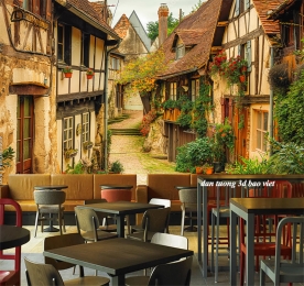 Tranh dán tường cho quán cafe s2026-166