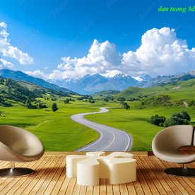 Tranh dán tường phong cảnh thiên nhiên n2026-180