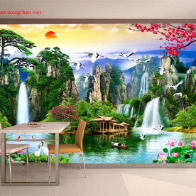 3d feng shui wall murals ft143