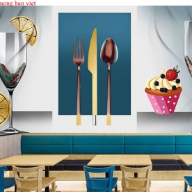 Wall murals for the restaurant fm545