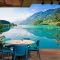 River and mountain wall murals m109