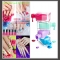 2 sided 3d glass stickers for nail salons nail006