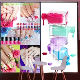 2 sided 3d glass stickers for nail salons nail006