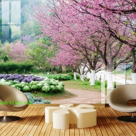 3d natural landscape mural fi161