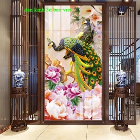 Tranh dán kính 3d 2 mặt k555