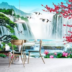 Tranh dán tường 3d phong thủy ft158