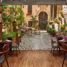 Tranh dán tường cho quán cafe n2003-151