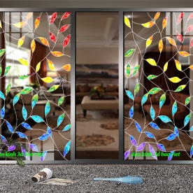 Decal dán kính cao cấp 3d trong suốt se171