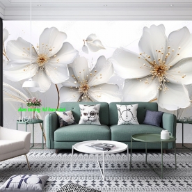 Giấy dán tường phòng khách 3d n2004-269