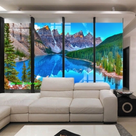 Tranh dán kính 3d 2 mặt phong cảnh m118k