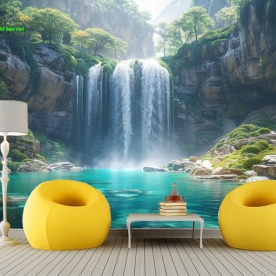 Tranh dán tường thác nước n2004-295