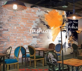 Wall paintings for cafe me106