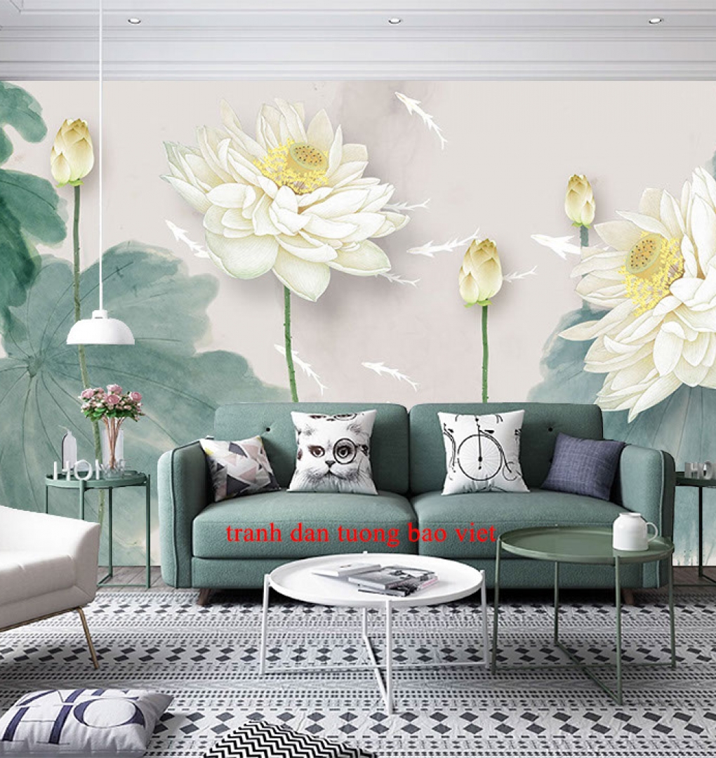Wallpaper living room h349
