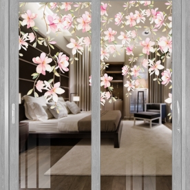 High quality transparent 3d glass decal seh355